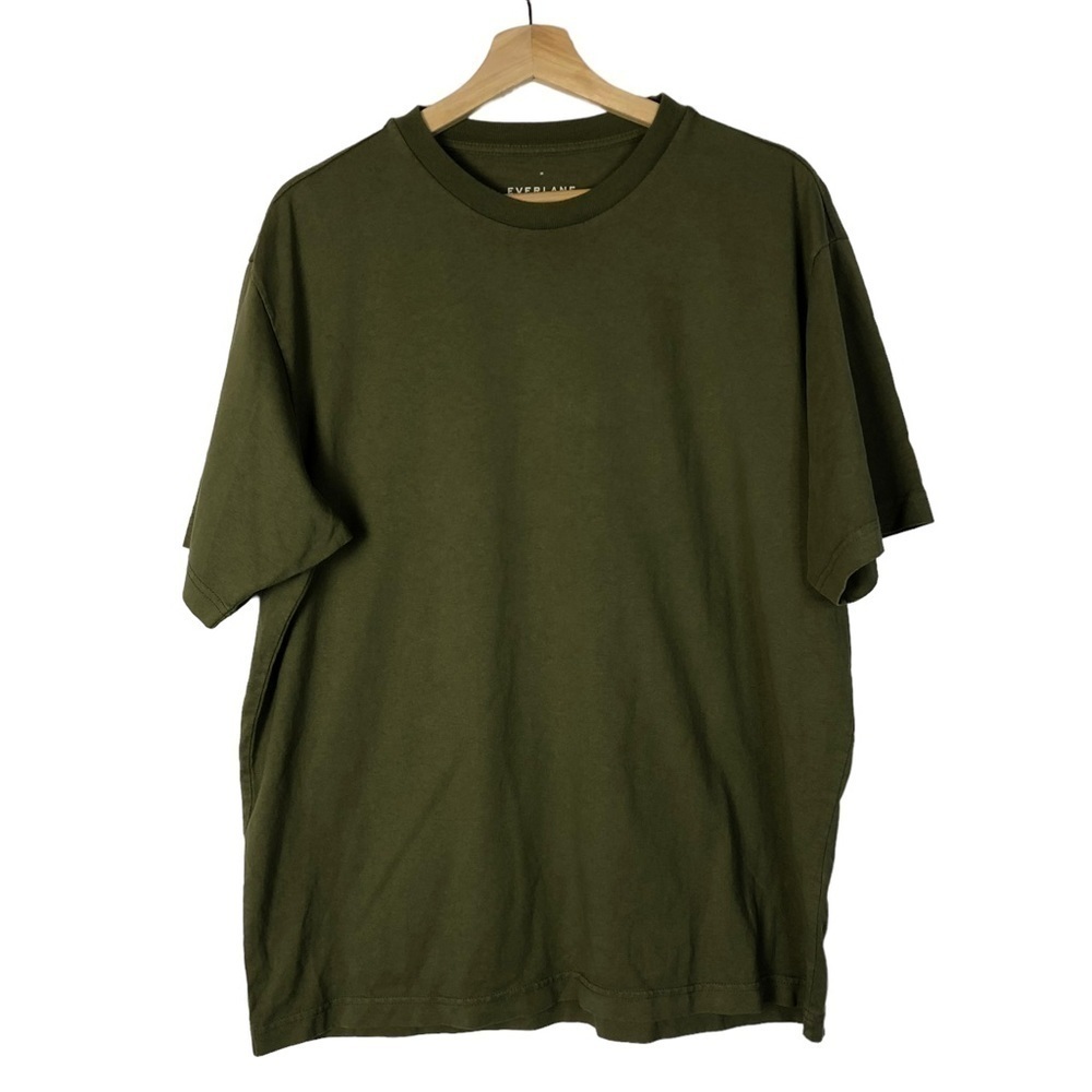 Everlane‎ The Organic Cotton Crew Olive Green Short Sleeve T-Shirt M